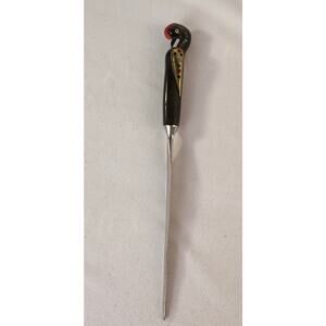 VTG HADDAD STAINLESS LETTER OPENER WITH PHOENIX BIRD HANDLE MADE IN LEBANON